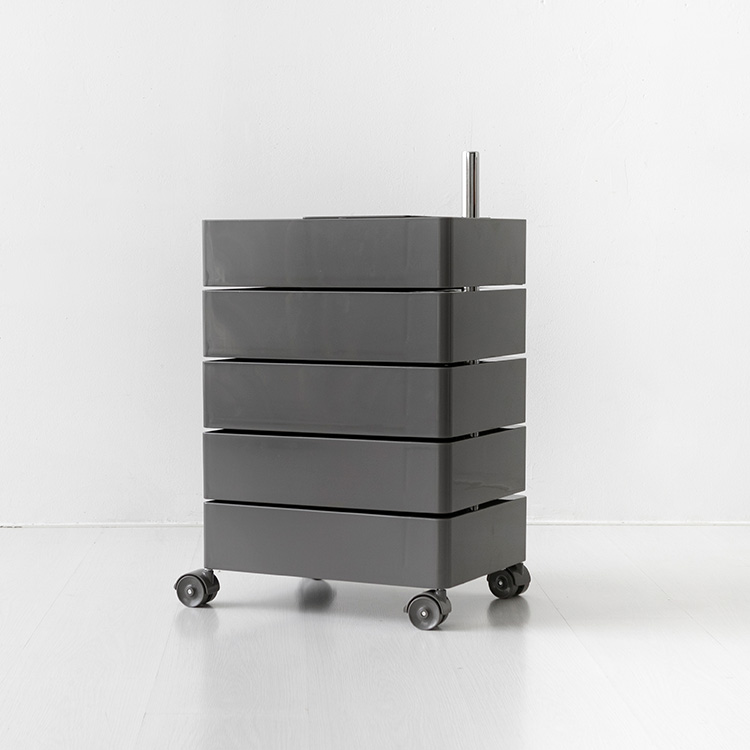 楽天市場】BINGEURI 回転式収納ワゴン キャスター付き 5段 17カラー