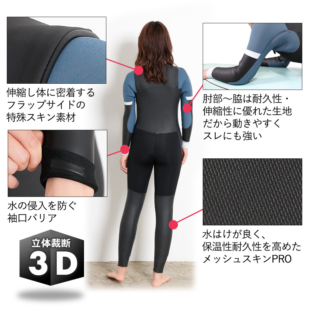 楽天市場】[開始4時間限定ｸｰﾎﾟﾝ]FELLOW セミドライ 5×3mm ウェット