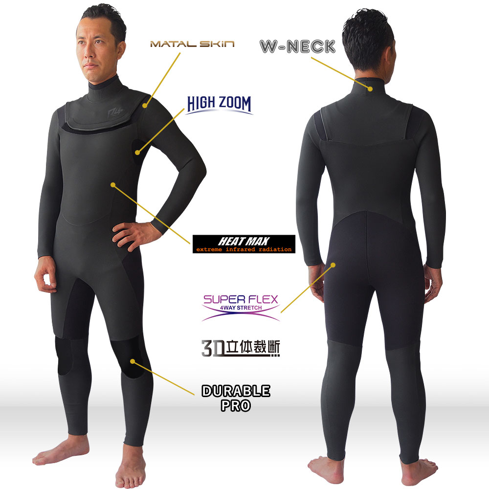 楽天市場】セミドライ 5×3mm RSS SURF ウェットスーツ メンズ 冬用