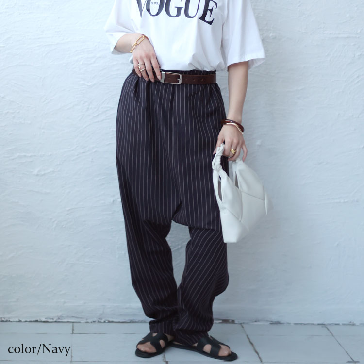 楽天市場】大きいサイズ レディース ボトムス パンツ ストライプ