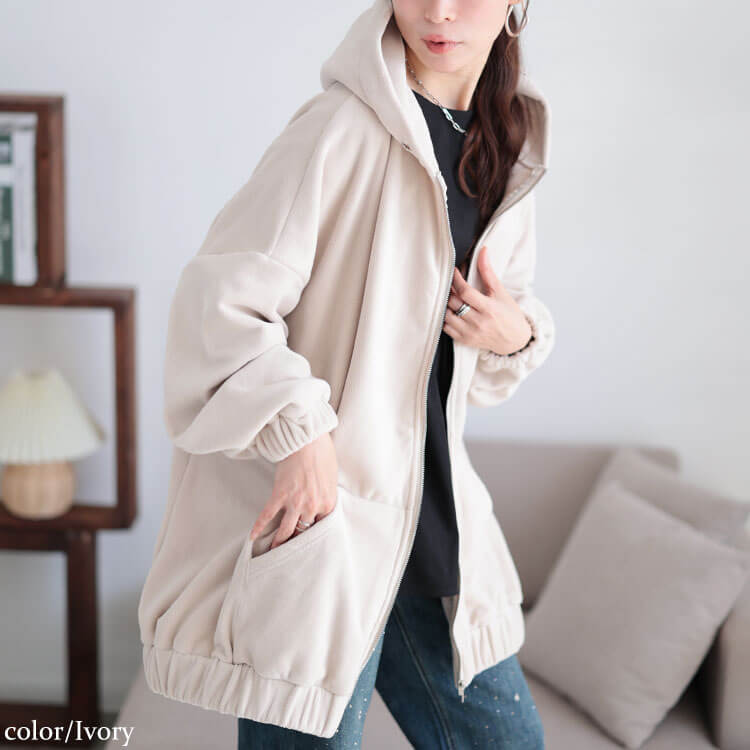 楽天市場】大きいサイズ レディース パーカー トップス 両面フリース