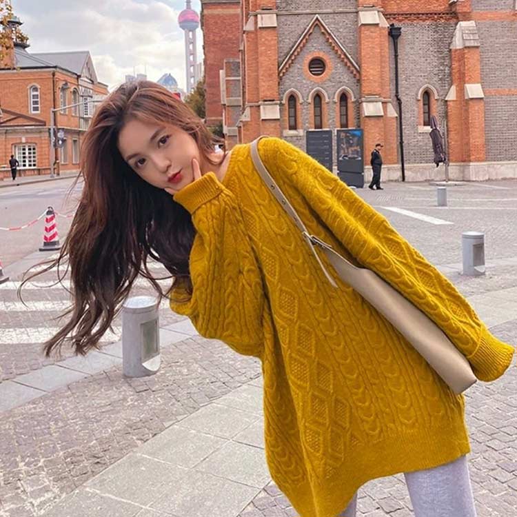 楽天市場】全9色!ケーブル編みニットチュニック チュニックニット