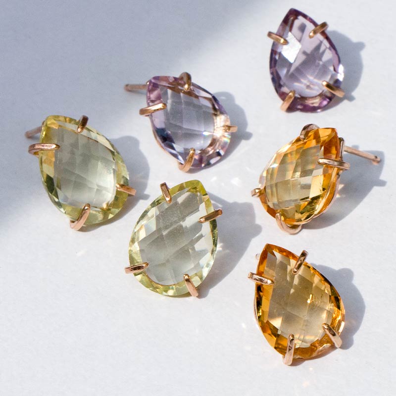 天然石ピアス 14kgf パープルアゲート スピネル 【公式通販】