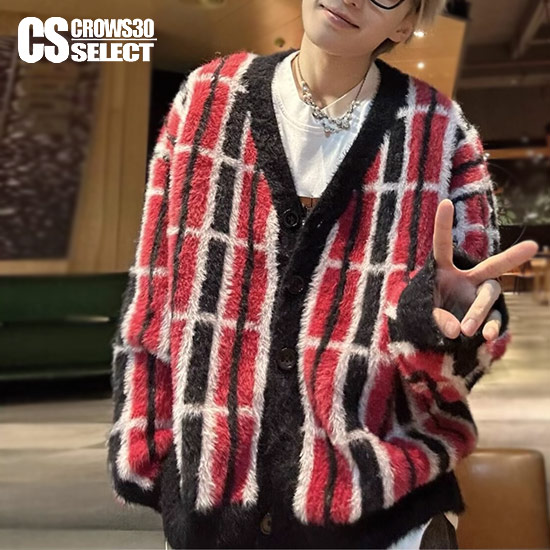 楽天市場】カーディガン メンズ ニットカーディガン レディース モード