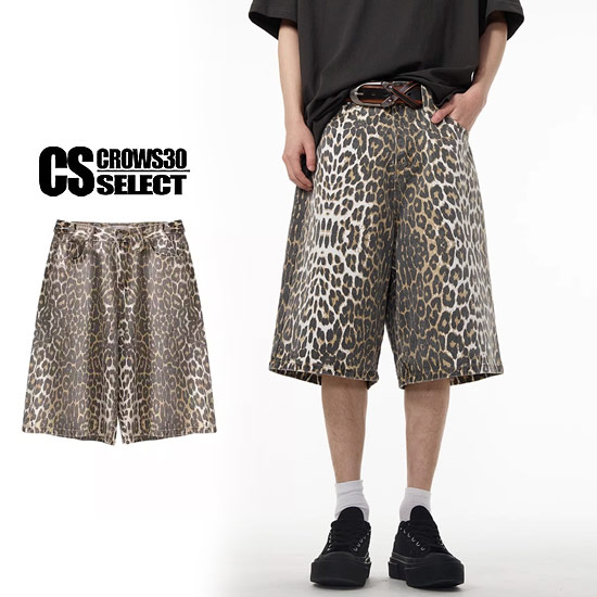 楽天市場】ヒョウ柄 ハーフパンツ メンズ オラオラ系 レオパード