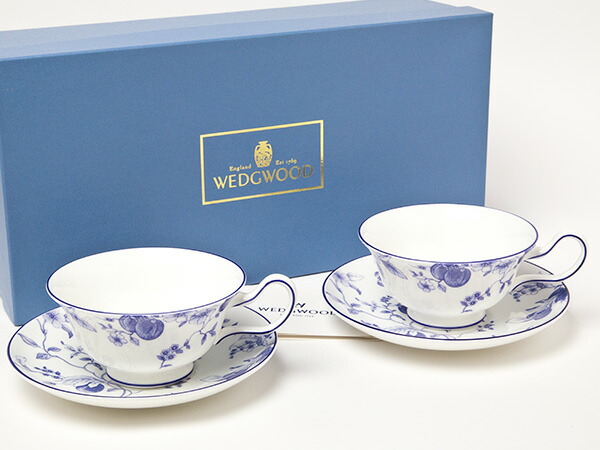 楽天市場】ウェッジウッド ブループラム カップ＆ソーサー2客お茶の