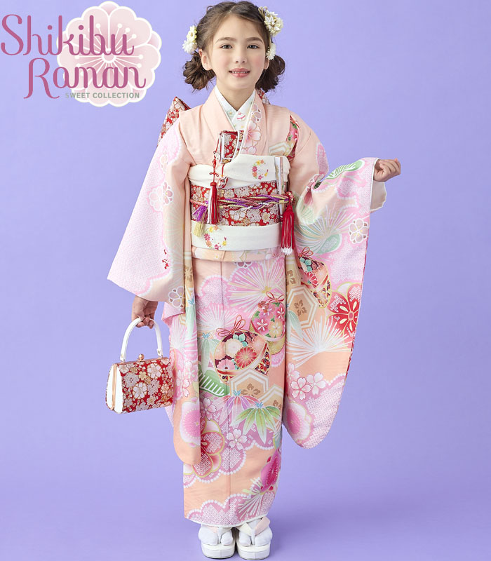 楽天市場】七五三 753 着物 7歳 女の子 四つ身着物 単品 式部浪漫