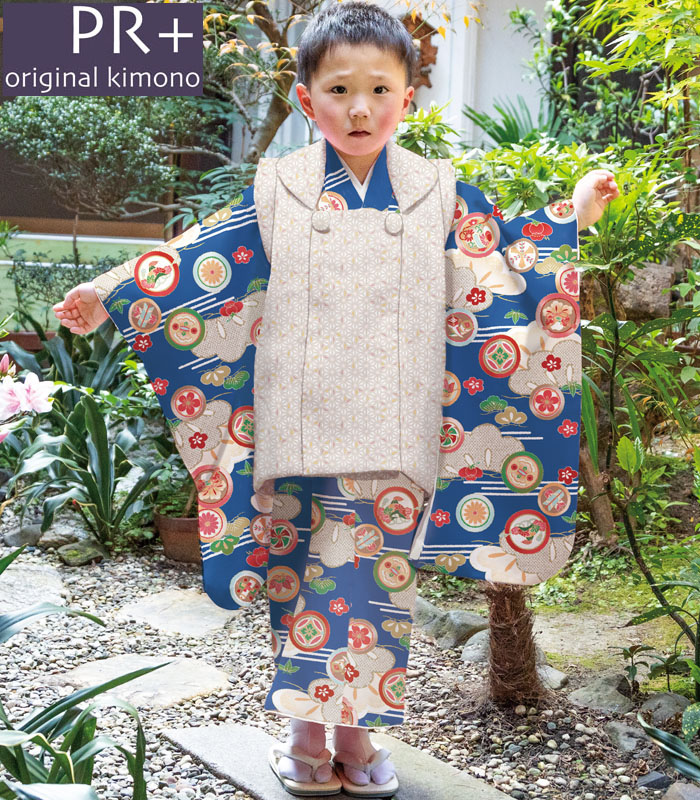 楽天市場】七五三 753 着物 3歳 男の子 被布セット PR＋ ブランド
