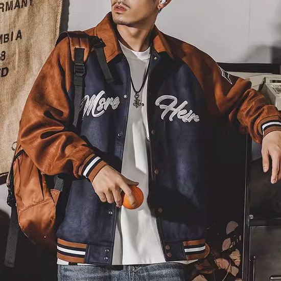 楽天市場】オラオラ系 スタジャン メンズ スウェード 大きいサイズ