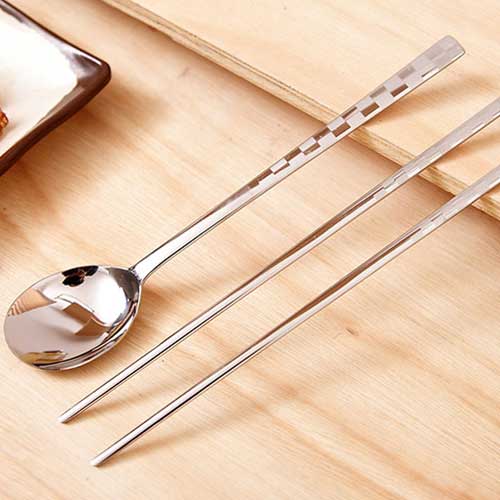 楽天市場】韓国雑貨 韓国食器 ステンレス食器 ステンレスお箸 スプーン