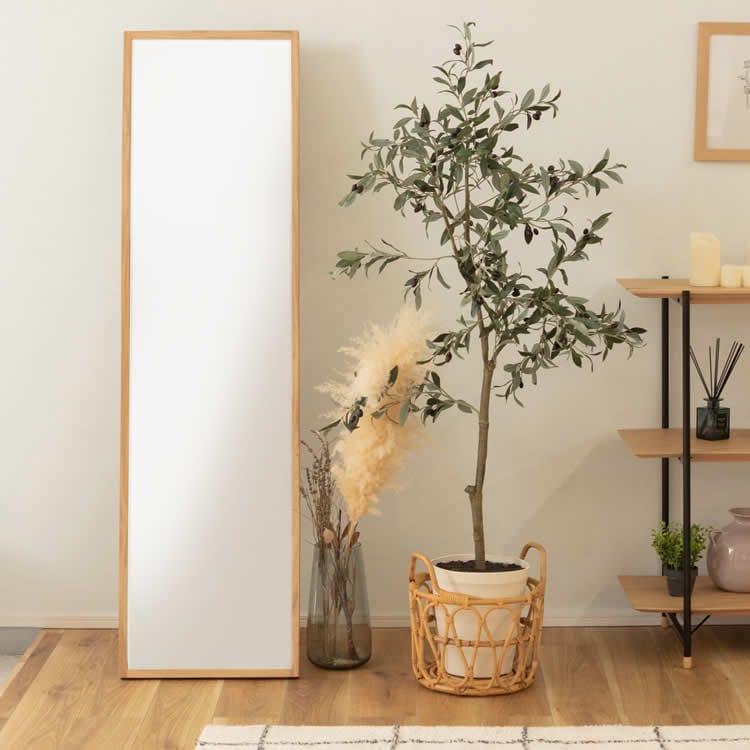 楽天市場】スタンドミラー ( 鏡 ミラー スリム スタンドミラー