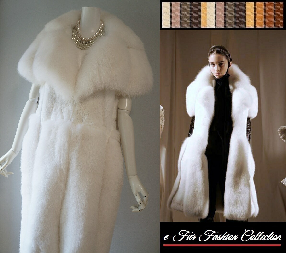 楽天市場】贅沢なホワイトファーベスト フォックス×レッキスファージレ