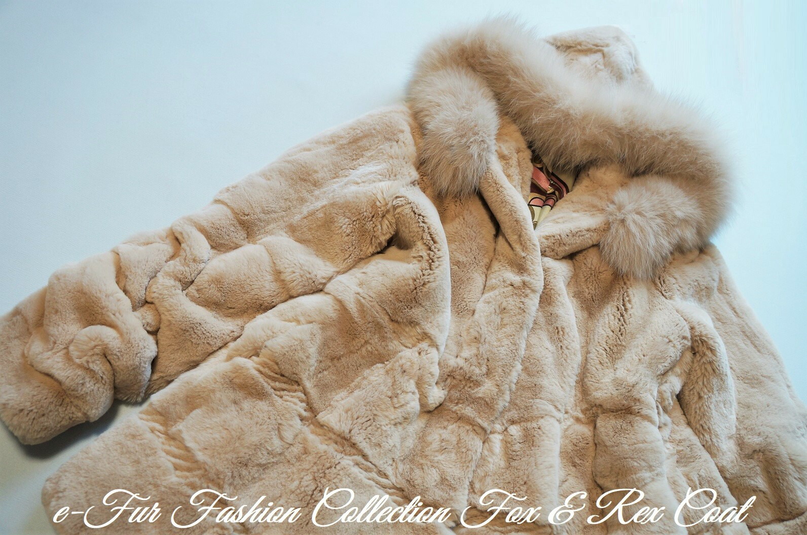 楽天市場】ベージュフォックスファー＆レッキス毛皮コート リアル