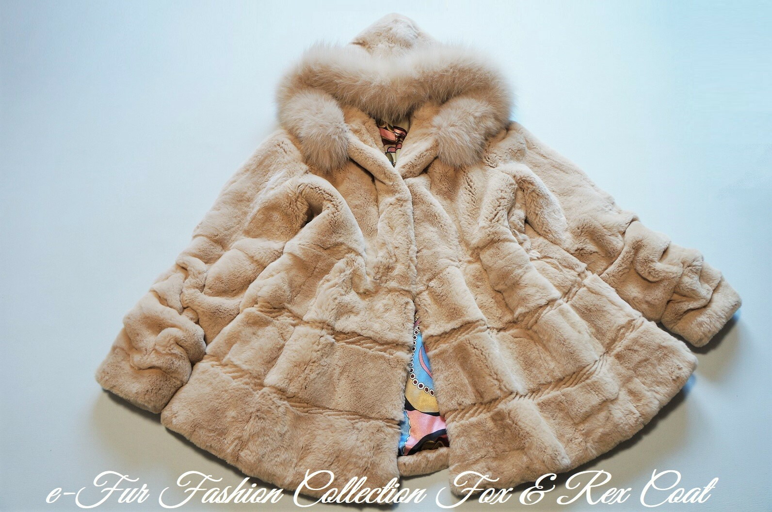 楽天市場】ベージュフォックスファー＆レッキス毛皮コート リアル