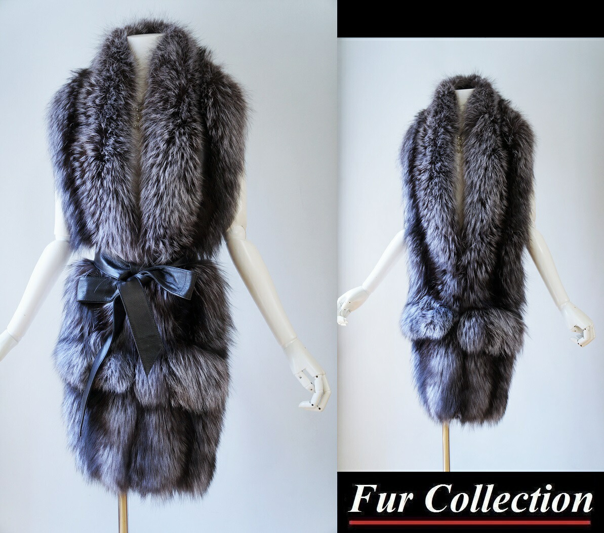 伊太利屋 ミンク リアルファー マフラー ショール ストール