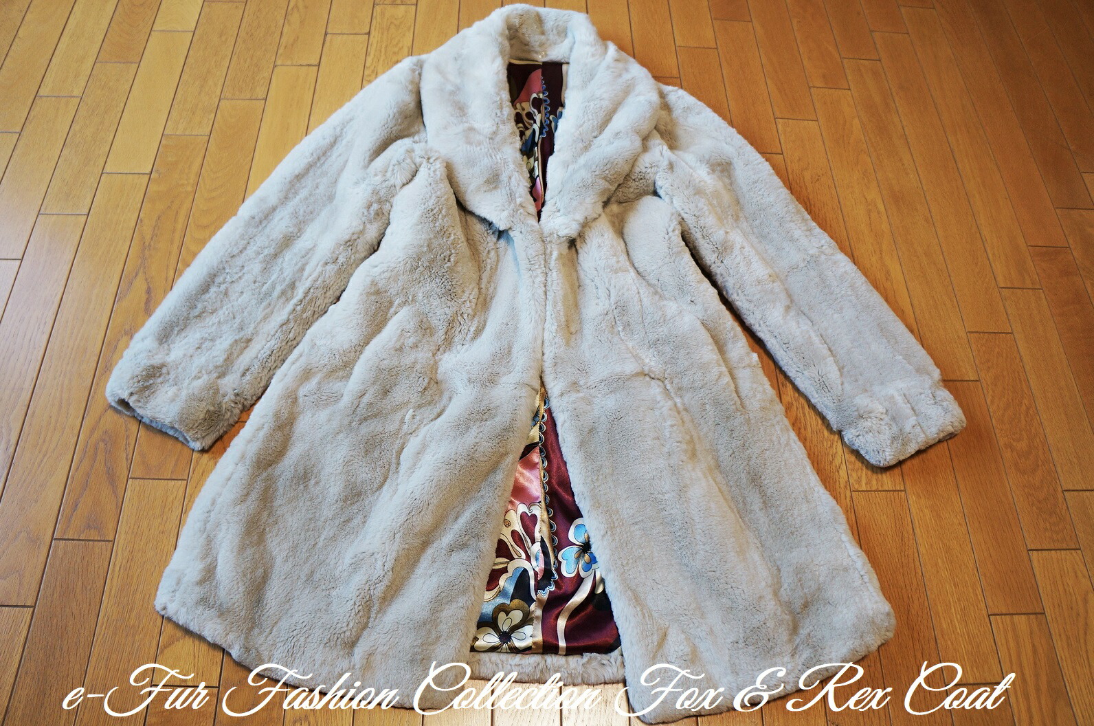 楽天市場】ふかふかグレージュフォックスファー＆レッキス毛皮コート