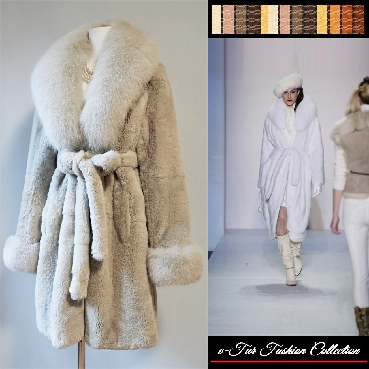 リアルフォックスファーコート ロング丈 ふわふわ XLサイズ相当 総丈