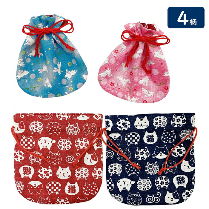 楽天市場】巾着 小 かわいい 猫 ねこ 【公式】 巾着小 おしゃれ ミニ