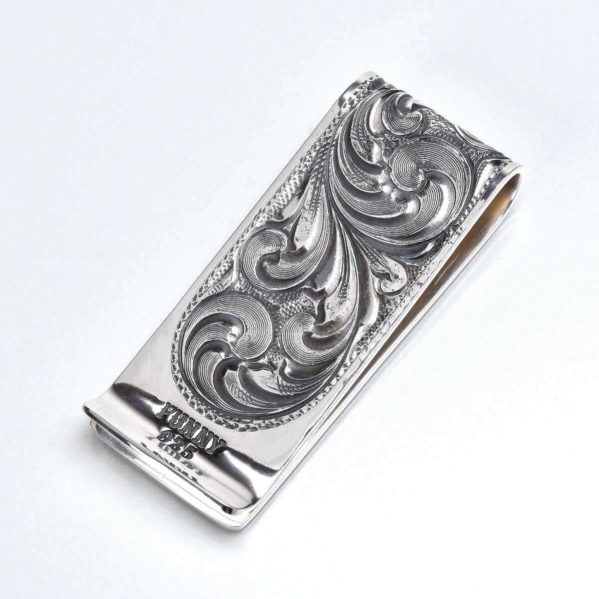 楽天市場】【FUNNY公式ストア】 ハンドエングレーブ マネークリップ