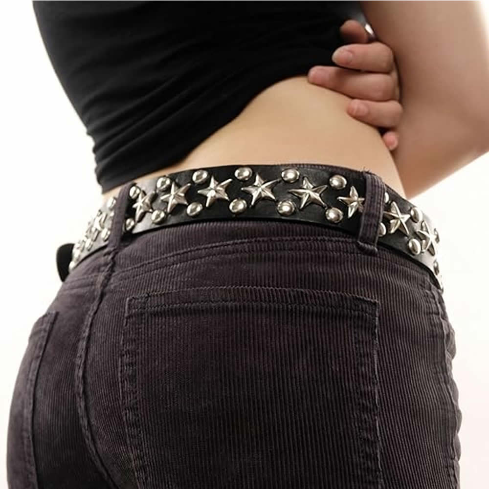 楽天市場】スタッズベルト ウエスタンベルト Y2Kロック メタル パンク