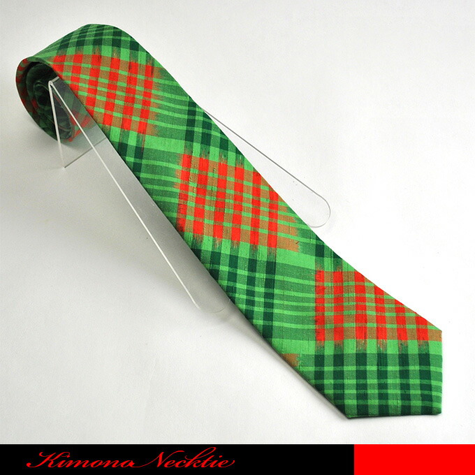 楽天市場】赤、緑のチェックラインがヴィヴィッドなネクタイです
