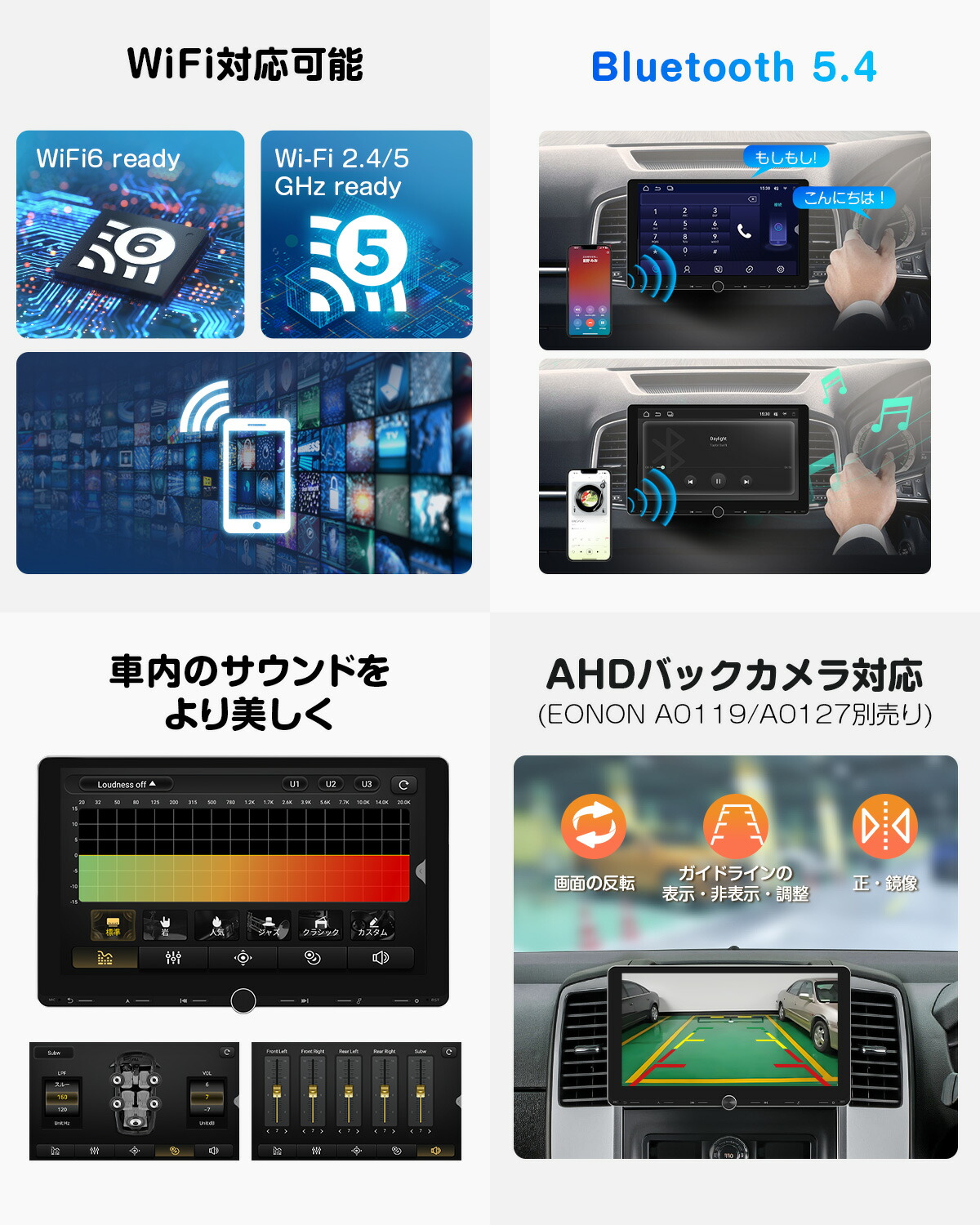 楽天市場】ディスプレイオーディオ android14 10.1インチ 物理ボタン