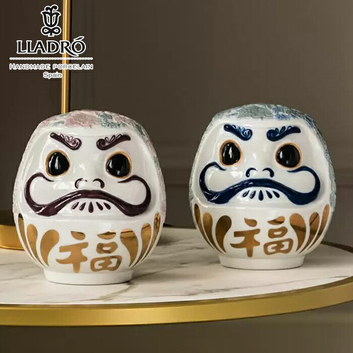 楽天市場】Daruma Pink blue だるま ピンク ブルー LLADRO 縁起物