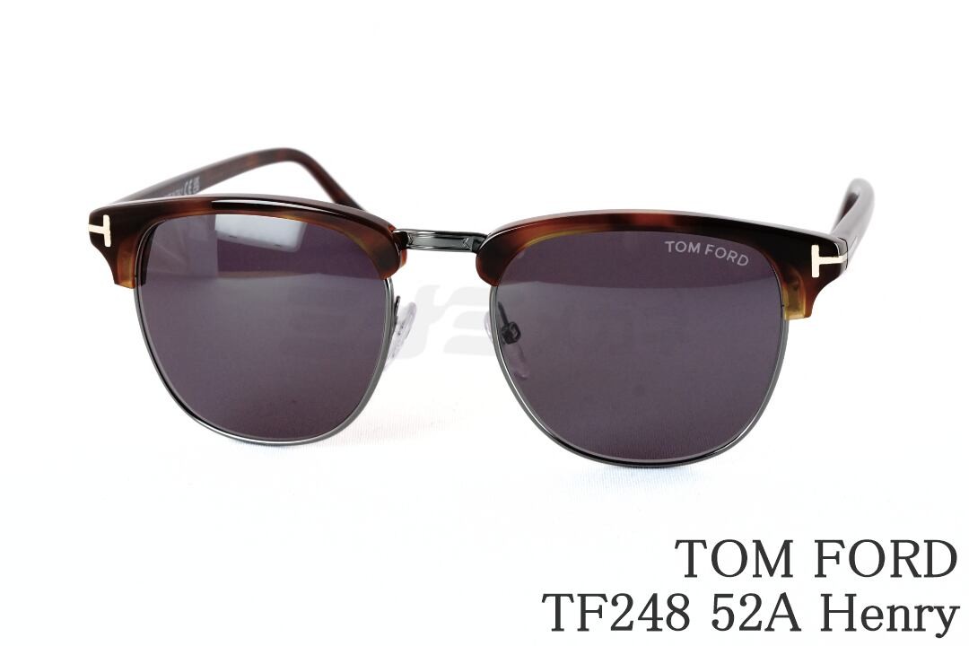 楽天市場】TOM FORD サングラス TF248 52A Henry サーモント ブロー