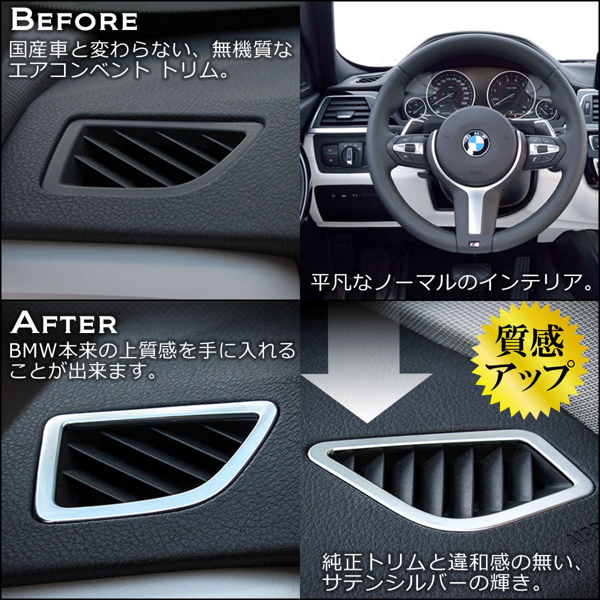 BMW f20系M Performance エアコンベント BMW f20系M Performance