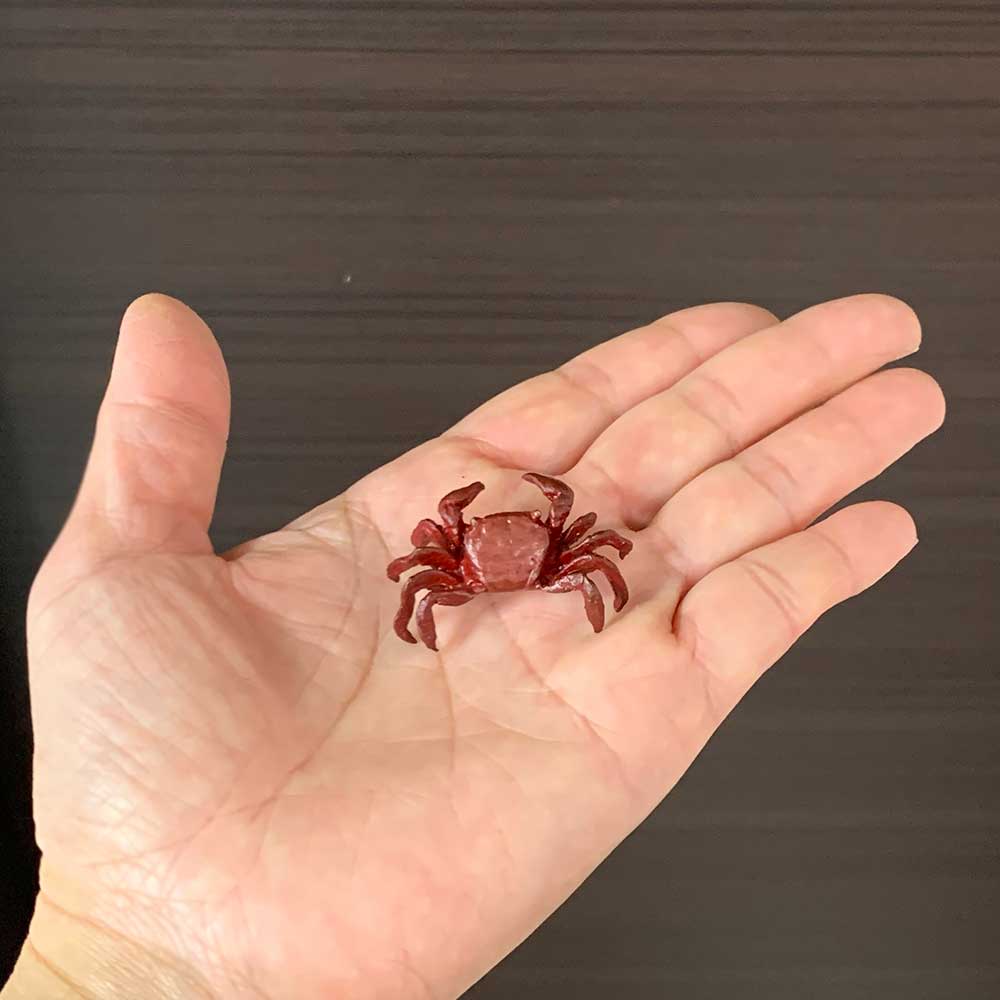 楽天市場】ミニチュア 置物 飾り フィギュア 銅製蝋型 蟹（カニ）小 赤