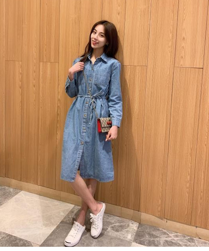 楽天市場】デニムワンピース レディース【薄手】デニムコート デニム