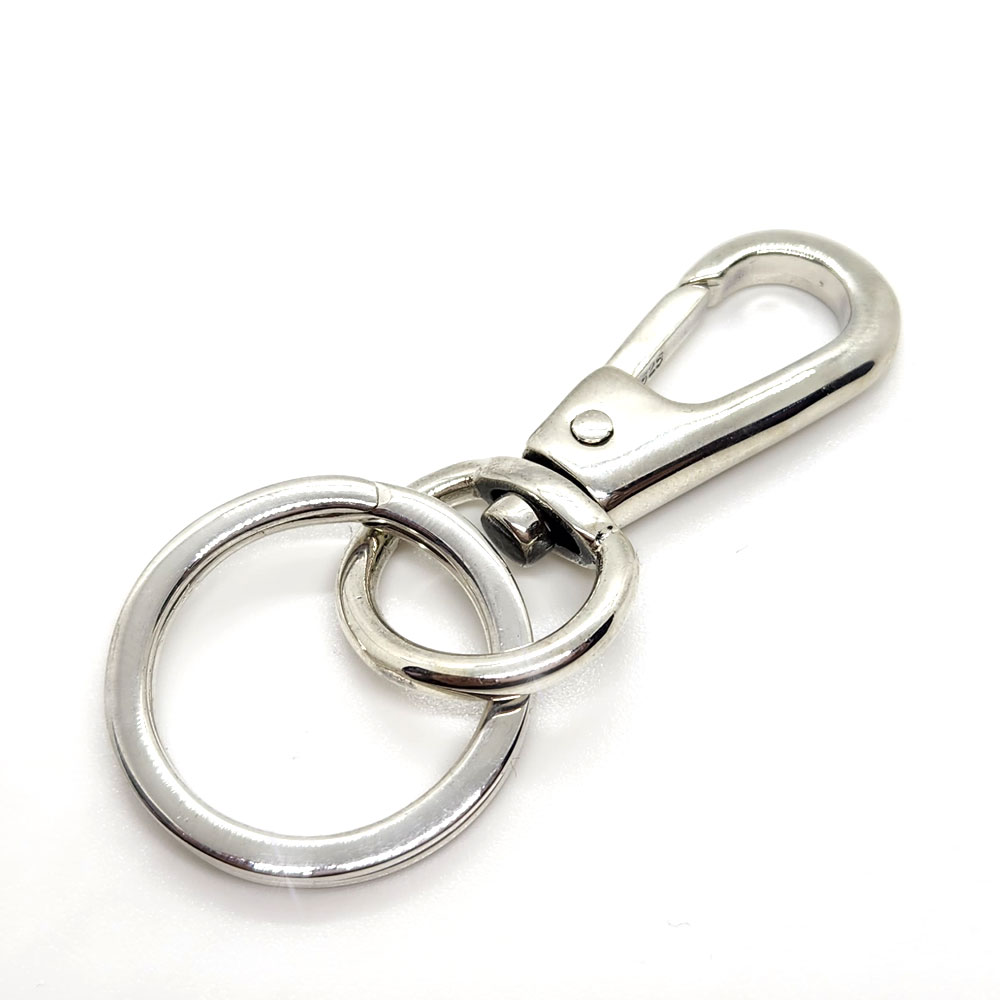 楽天市場】シンプルスタイル 55mm シルバー925 ナスカン カラビナ