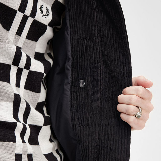 楽天市場】Fred Perry フレッドペリー 襟ボア コーデュロイ ボンバー