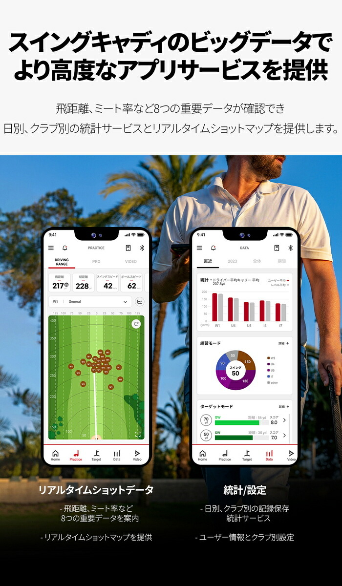 楽天市場】Voice Caddie ボイスキャディ SC4 スイングキャディ 自立型