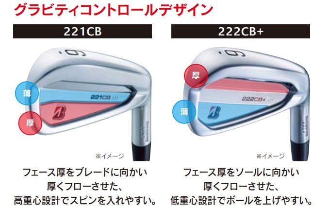 楽天市場】ブリヂストン ゴルフ 222CB＋ アイアン 6本セット（5〜PW
