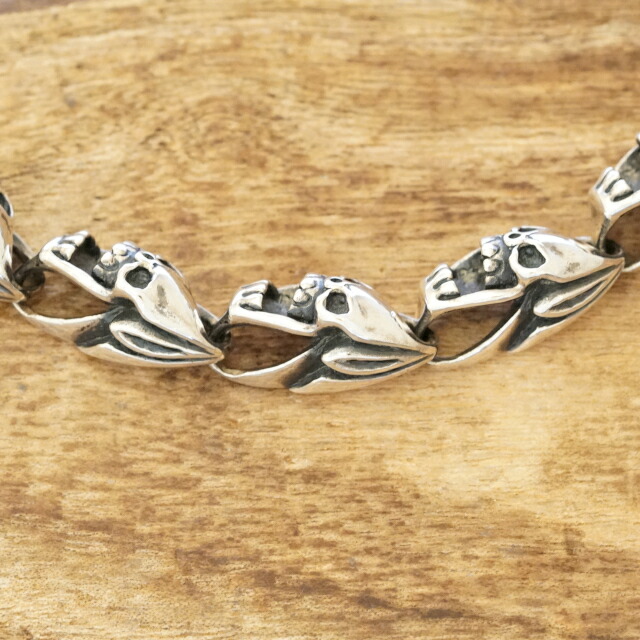 楽天市場】ウォレットチェーン シルバー 925スカル ドクロ 骸骨 銀 銀