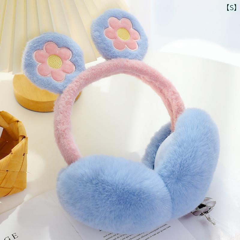 楽天市場】耳あて イヤーマフ 猫耳 ハート リボン ウサギ 花 冬 暖かい