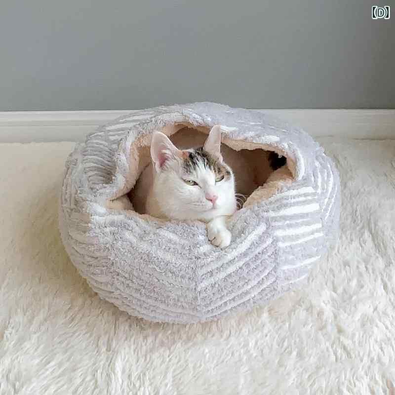楽天市場】猫用ベッド スフィンクス猫 冬用 暖かい 保温 防寒 囲まれ型