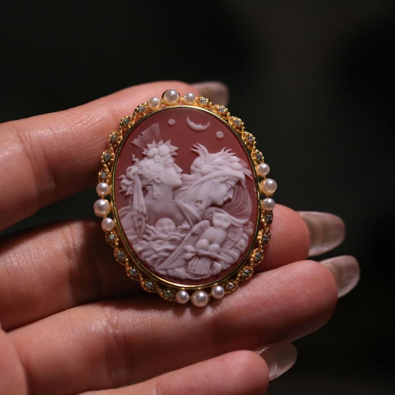 メノウ カメオ ブローチ」の人気商品一覧 | 安い商品を通販サイトから