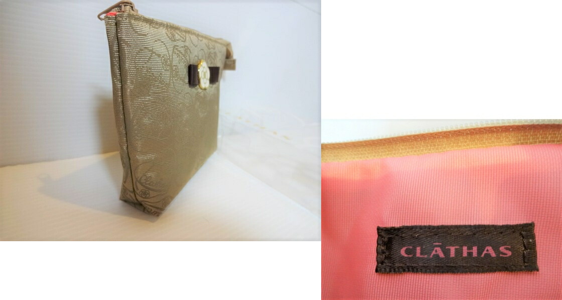 楽天市場】クレイサス CLATHAS カメリア柄＆モチーフ ポーチ 化粧箱