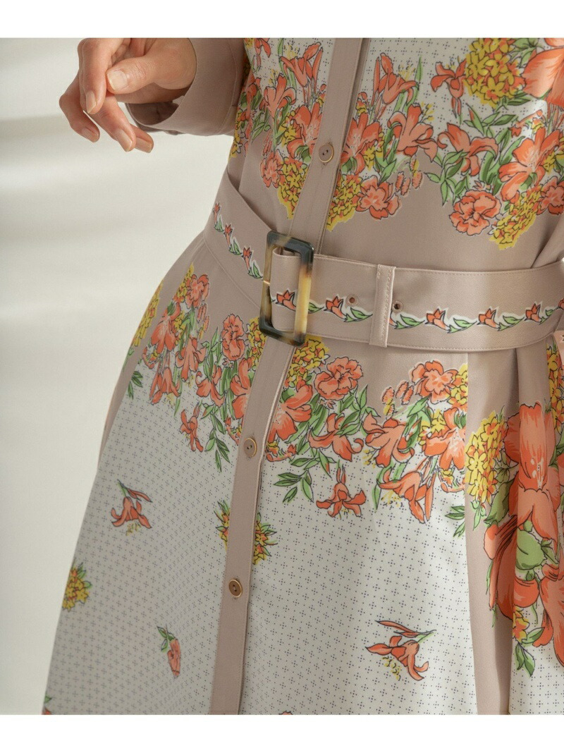 楽天市場】【SALE／30%OFF】ブーケスカーフプリントワンピース GRACE