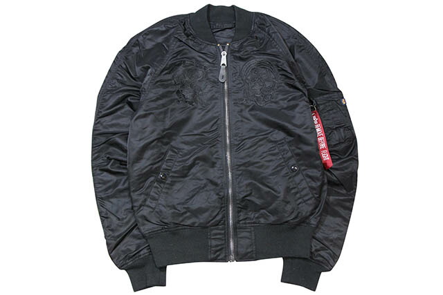 楽天市場】ALPHA MA-1 SOUVENIR SHINTO FLIGHT JKT(MJS46660C1/BLACK
