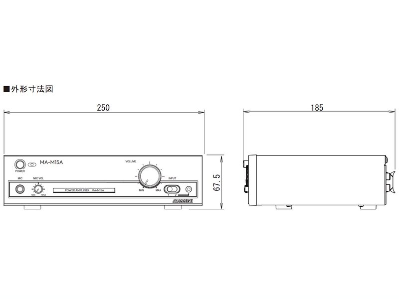 楽天市場】MASSIVE マッシブ MA-M15A ◇ パワーアンプ ( ハイ・ロー