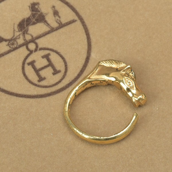 楽天市場】磨き済 HERMES エルメス シュバルホース リング 12号