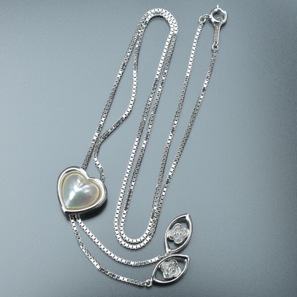 楽天市場】極美品 TASAKI 田崎真珠 ハート マベパール ネックレス