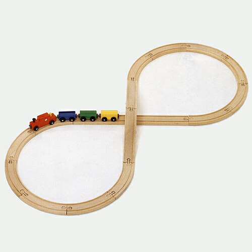 楽天市場】ミッキィ社 MICKI 汽車セット8の字 : 木のおもちゃがりとん