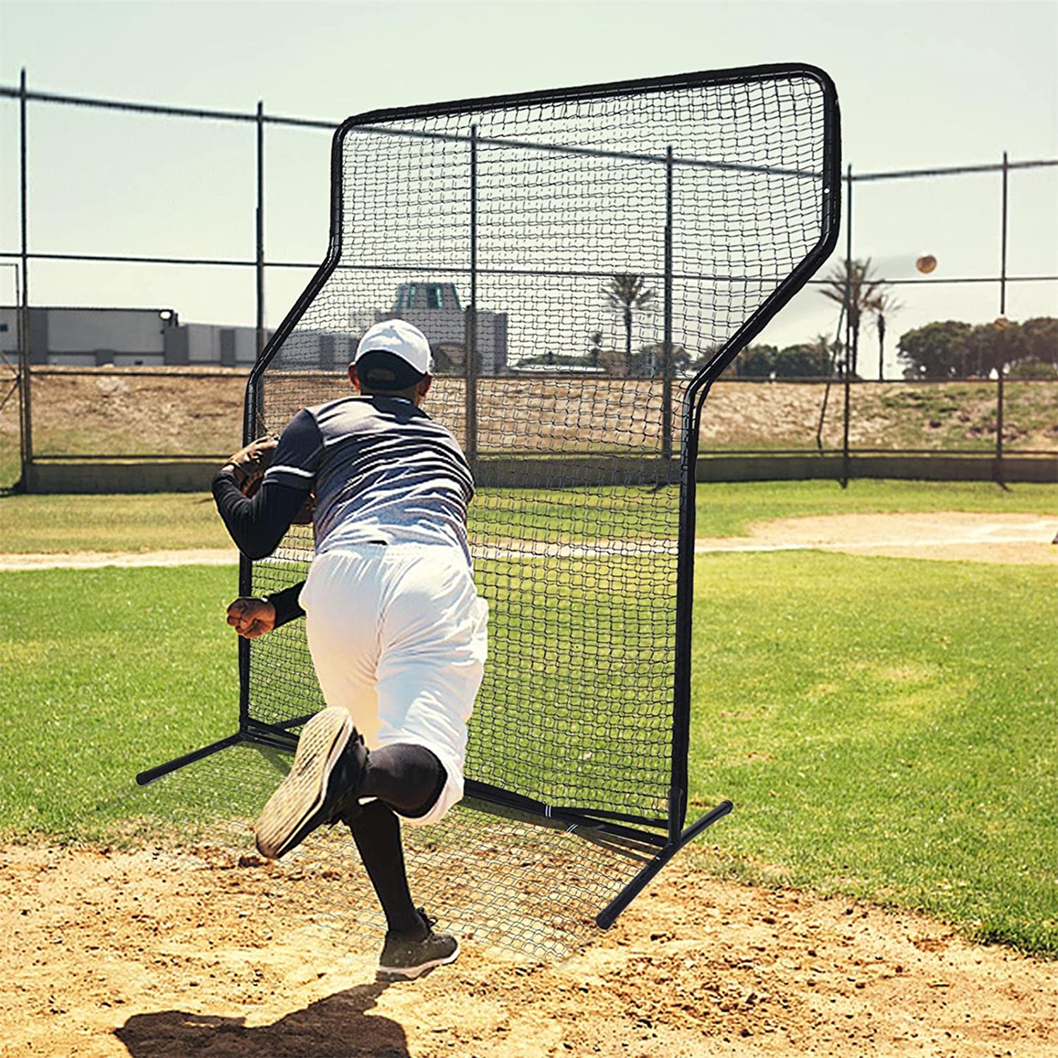 楽天市場】野球防球ネット 防球ネット 野球ネット Z字型 防球フェンス