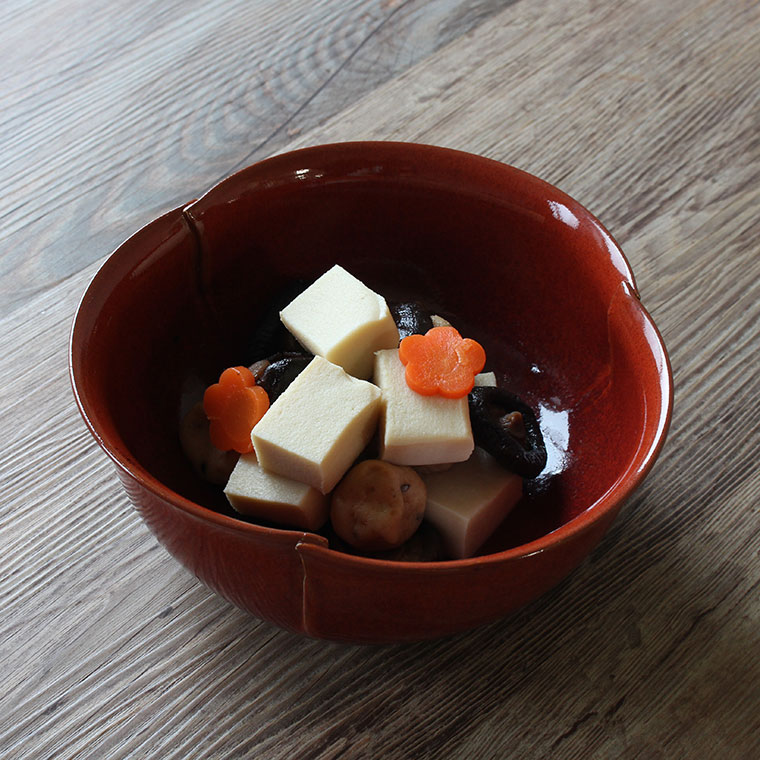 楽天市場】京焼 清水焼 柿釉 綴じ目 大鉢 化粧箱入りPZN-072