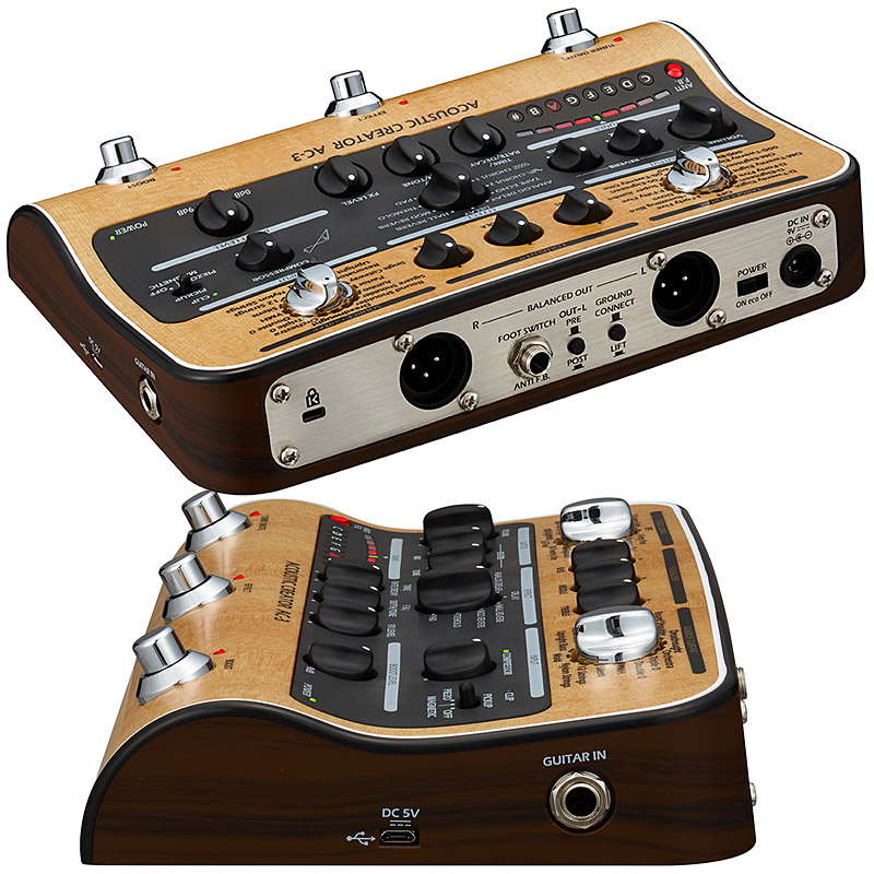 楽天市場】ZOOM AC-3 アコギ用プリアンプ＆マルチエフェクター