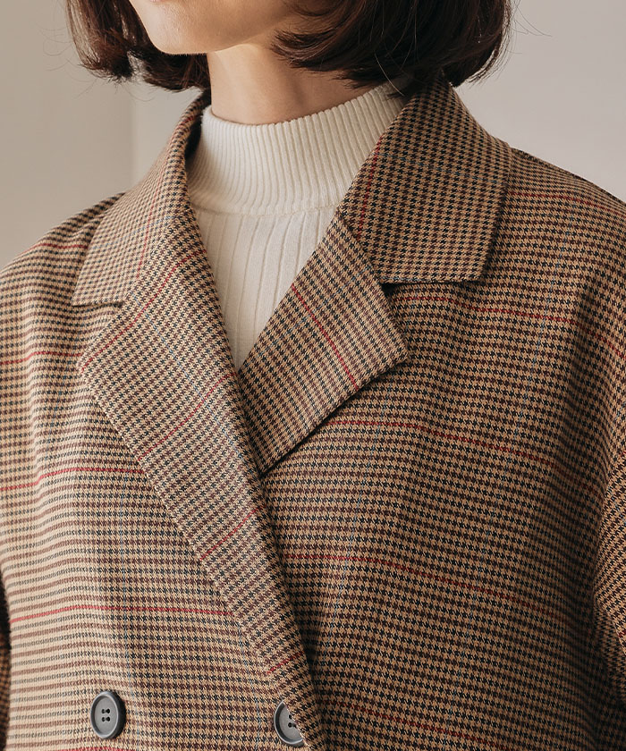楽天市場】ガンクラブチェックテーラードジャケット レディース